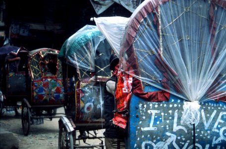 Kathm, Nepal, Blue photo