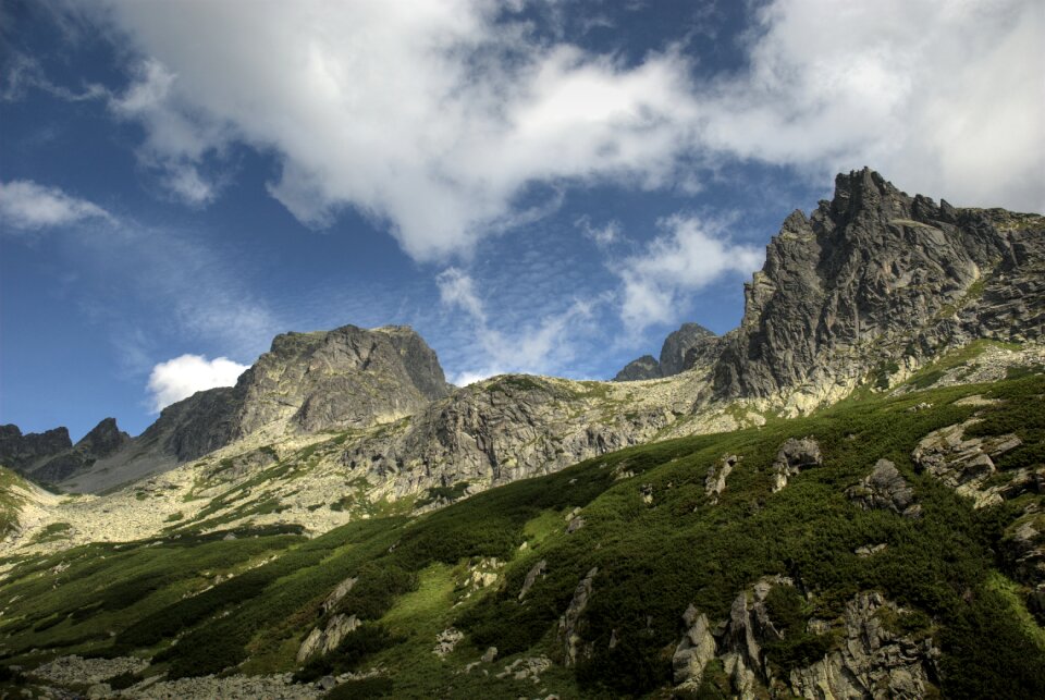 Top view mountains nature