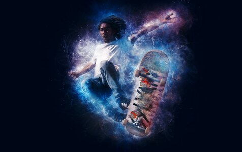 Skateboarding lifestyle skate photo