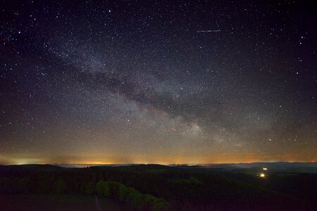 Starry sky space night sky photo