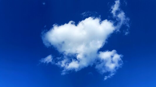 Blue covered sky clouds