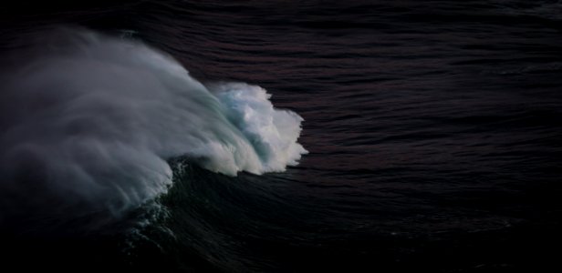 aerial view of ocean wave