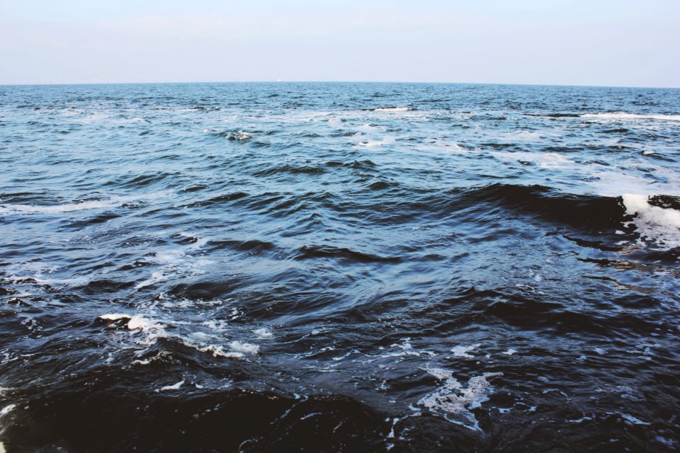 calm body of water under blue sky during daytime photo