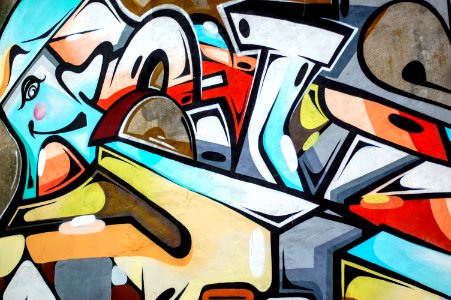 multicolored graffiti wall art photo