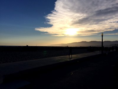 Santa monica beach, Santa monica, Usa photo