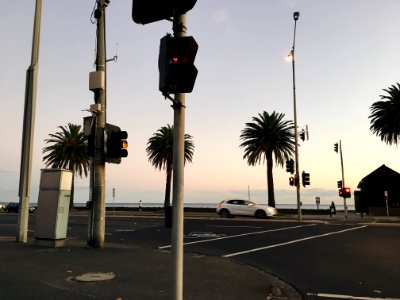 Traffic lights, Road, Melbourne photo