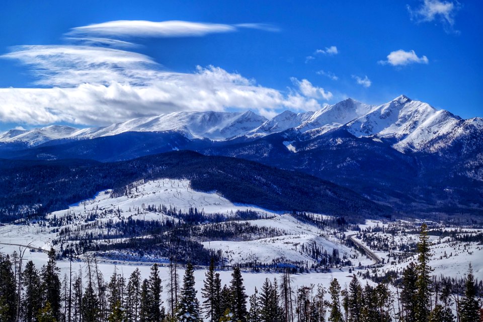 Swan mountain, United states, Clouds