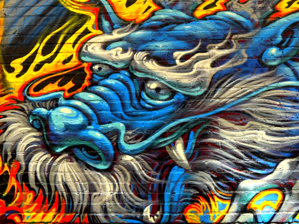 Drawing urban art art