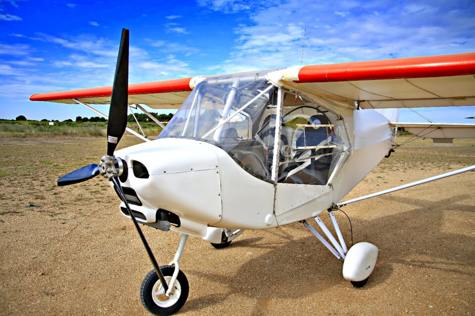 Clouds blue aircraft flight