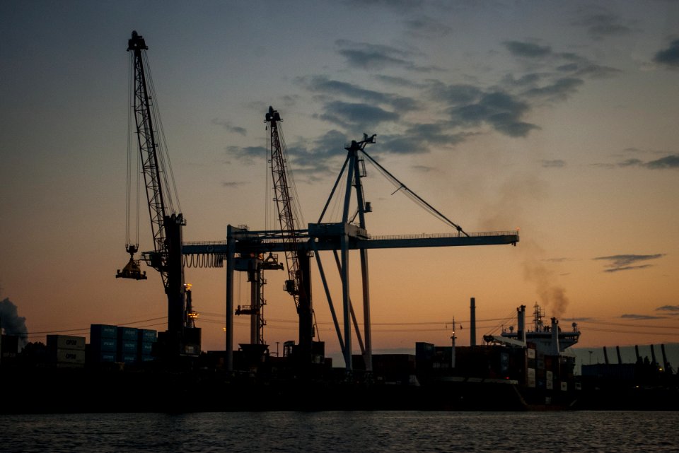 Hamburg, Germany, Sunset