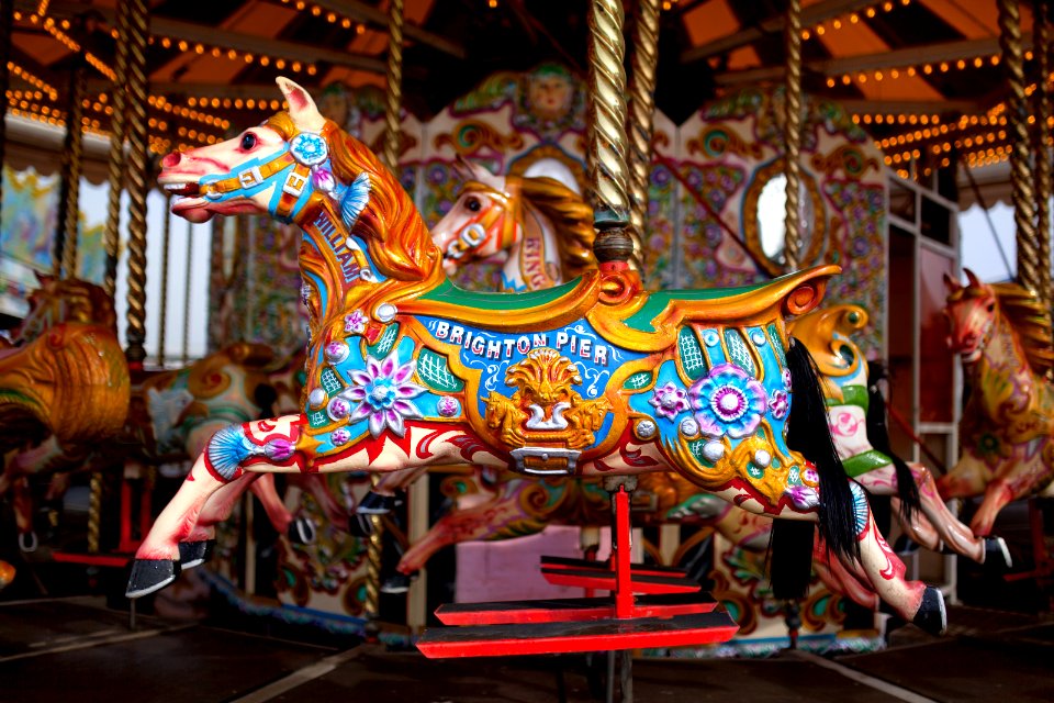 multicolored carousel