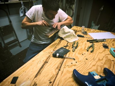 Guitar workshop, Shawinigan, Canada