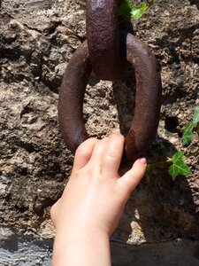 Pull child hand hold