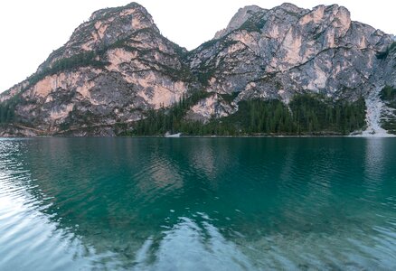 Water mountains mirroring photo