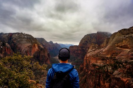 Zion national park, United states, Storm photo