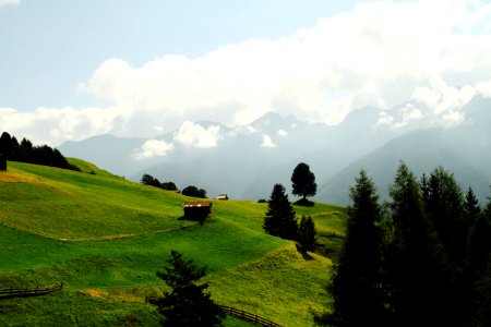 Austria, Serfaus, Cloudy
