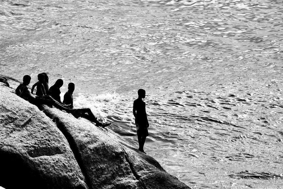 Brasil, Praia do arpoador, Pedra do arpoador