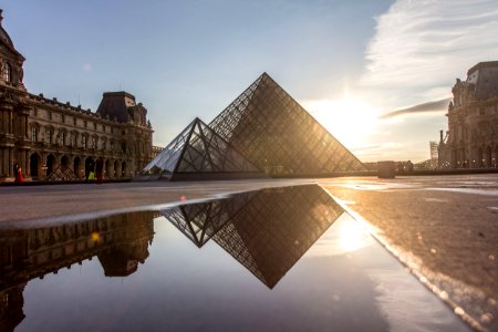 Paris, France, Puddle