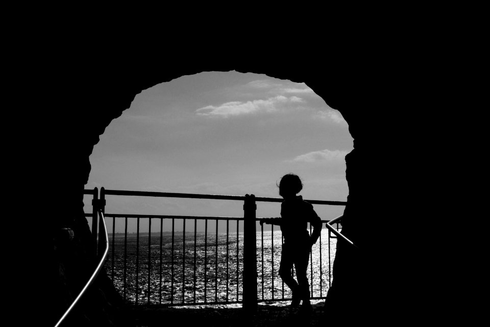 Rosh hanikra, Israel, Black   white
