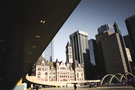low angle photography of building