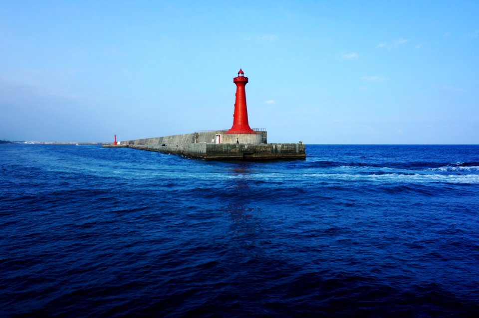 Sea, Bay, Lighthouse