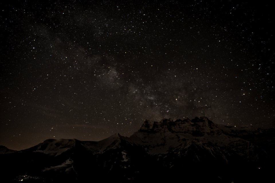 Troistorrents, Switzerl, Night