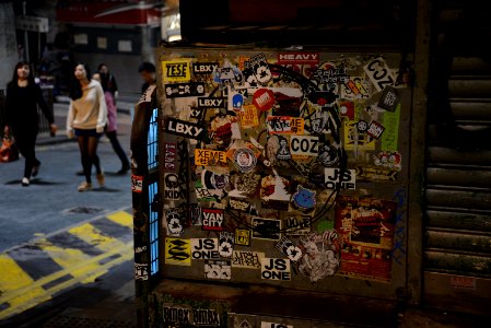 Hong kong, People, Street art photo