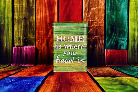 Storage home is where your heart is background photo