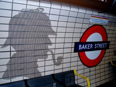Sherlock holmes, Baker street, London photo