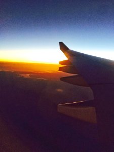 Airplane, Sunset, Sky photo