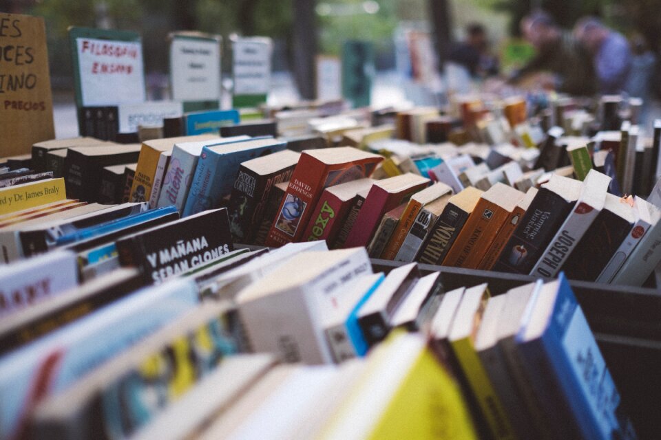 Bookstore collection rows
