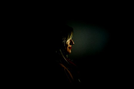 woman facing sideways