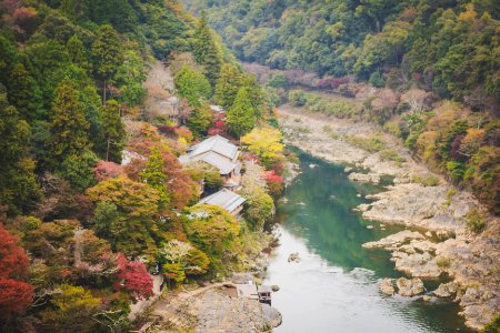Japan, Arashiyama, Ky to shi