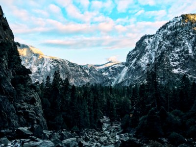 Yosemite falls, United states, Snow photo