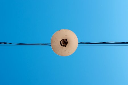 Sky, Blue, Light bulb photo