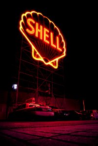 Shell LED signage photo