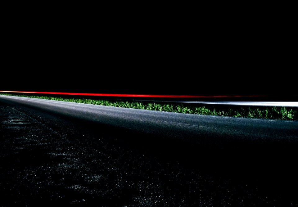 black concrete road