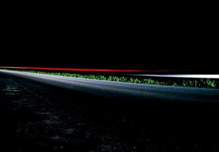 black concrete road