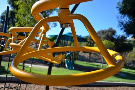Yellow bars playground child