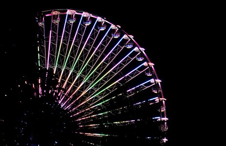 Folk festival ferris wheel carnies photo