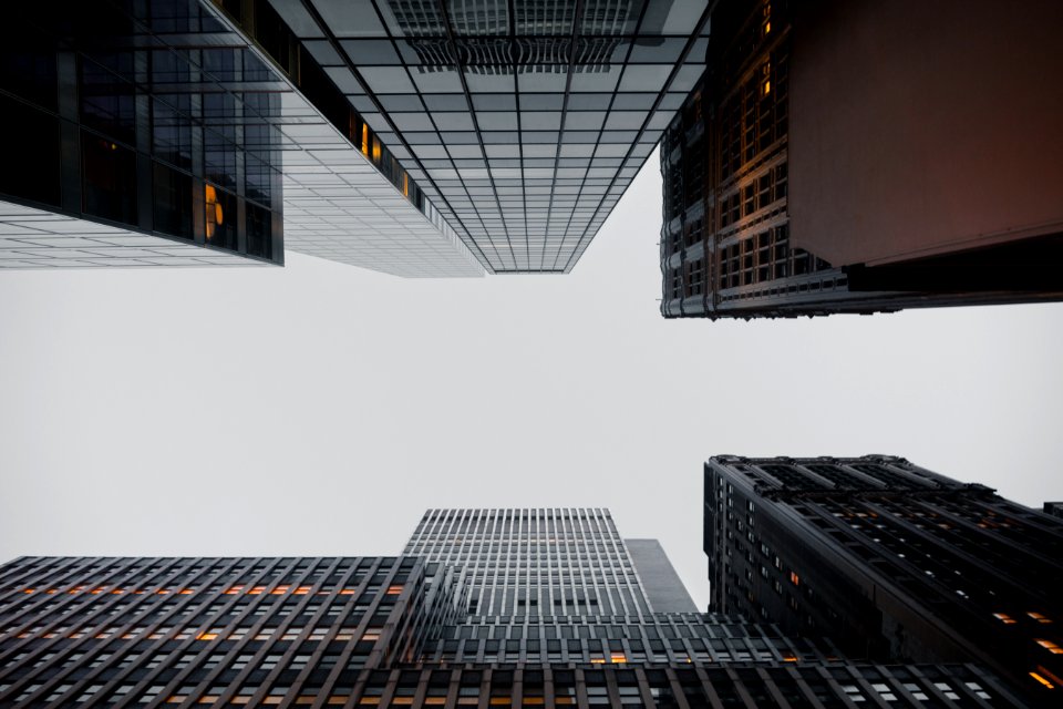 bottom photography of high-rise buildings during daytime