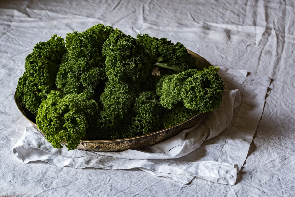 Healthy stainless bowl vegetable