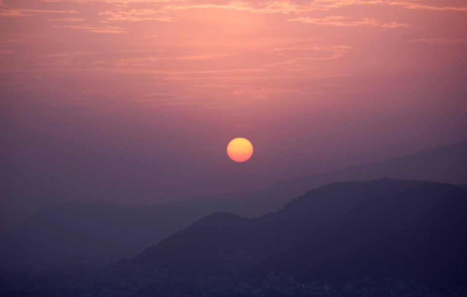 Sunset, Nature, Purple