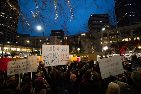 Seattle, Crowd, Resist photo