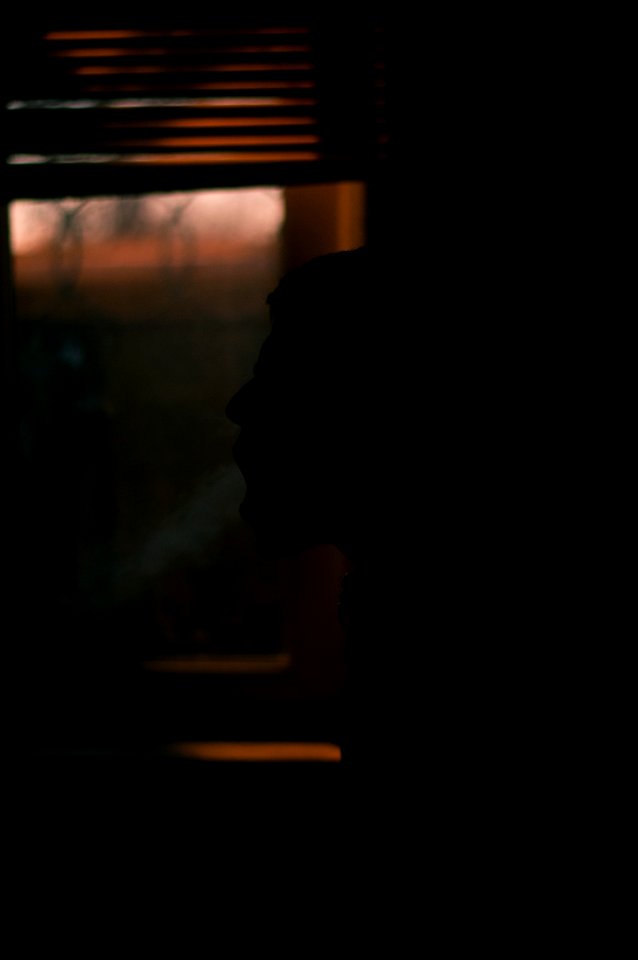 Smoke, Night, Portrait