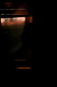 Smoke, Night, Portrait