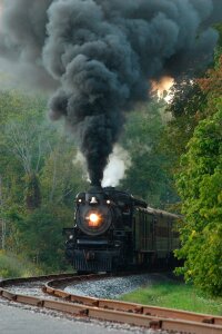 Railroad train travel photo