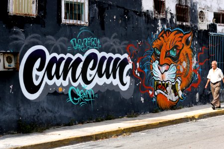 Canc n, Mexico, Grafitti photo