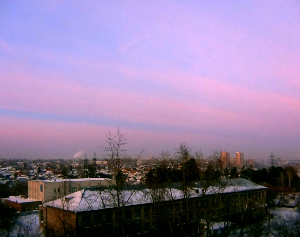 Russia, Novosibirsk, Sunset