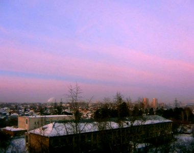 Russia, Novosibirsk, Sunset